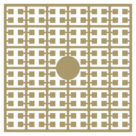 Pixelhobby Midi Perler 175 Hasselnøttbrun 2x2mm 140 pixels