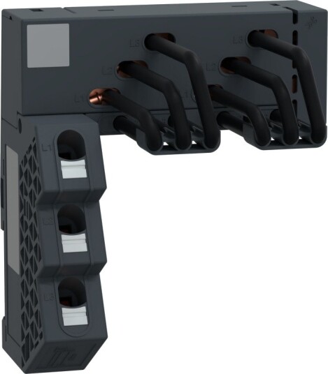 Schneider Electric 2-Grenet LF-Samleskinne GV2 63A Snap-In GV2G2LA Svart
