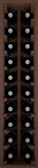 Winerex FRACO 20 flasker 1/3 modul Brunbeiset furu Winerex FRACO 20 flasker 1/3 modul Brunbeiset furu