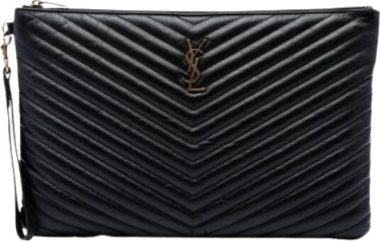 Yves Saint Laurent Vintage Dame Pre owned Svart ONE SIZE, Yves Saint Laurent Vintage Dame Pre owned Svart ONE SIZE,