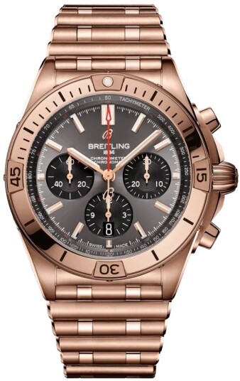 Breitling Herreklokke RB0134101B1R1 Chronomat B01 42 Grå/18 karat