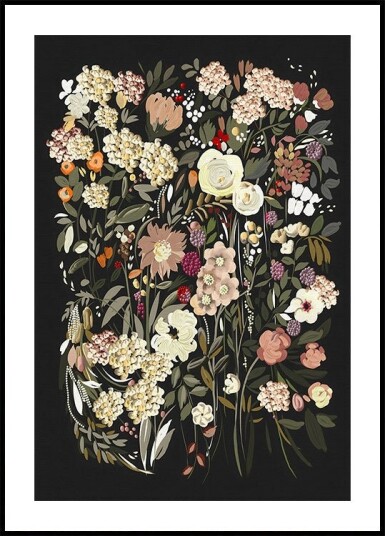 Black Bouquet Plakat Plakat / 70x100cm