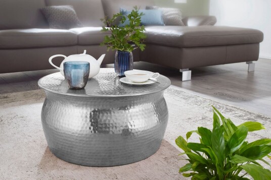 Osagie Sofabord 60 cm Rundt   Silver