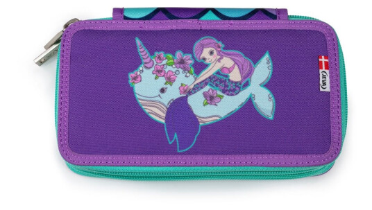 JEVA Pencil Case TwoZip Rainbow Mermaid 8865-72 JEVA Pencil Case TwoZip Rainbow Mermaid 8865-72
