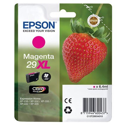 Epson 29XL T2993 M blekkpatron - C13T29934012 Original - Magenta 6,4 ml Epson 29XL T2993 M blekkpatron - C13T29934012 Original - Magenta 6,4 ml