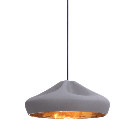 Marset Pleat Box Taklampe 36 Grå & Gull