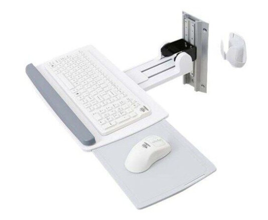 Ergotron Veggfeste for Tastatur med Justerbar Høyde - Hvit Ergotron Veggfeste for Tastatur med Justerbar Høyde - Hvit
