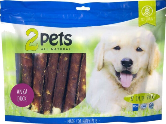 2Pets Tyggeruller med Andefilet 18-pack - 17 cm for Hundemat 2Pets Tyggeruller med Andefilet 18-pack - 17 cm for Hundemat