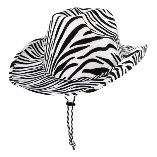 360 Degrees Ltd Cowboyhatt Sebramønstret - One size