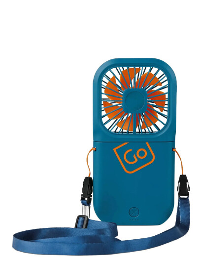 Go Travel Folding Fan - Blue - ONE SIZE Go Travel Folding Fan - Blue - ONE SIZE
