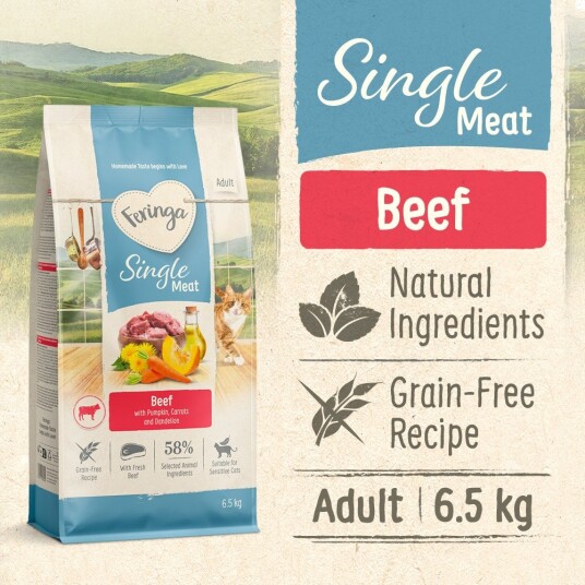 Feringa Tørrfôr Adult Single Meat Storfekjøtt Classic Meat Storfekjøtt Sparepakke 13 kg 2 X 6.5 kg