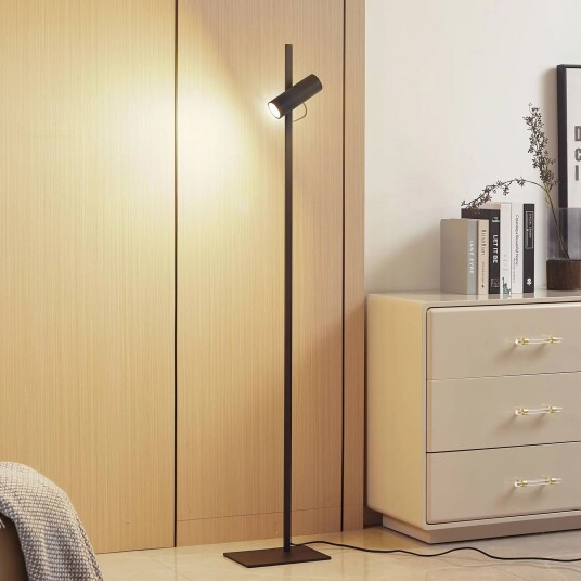 Lucande gulvlampe Lysias svart metall