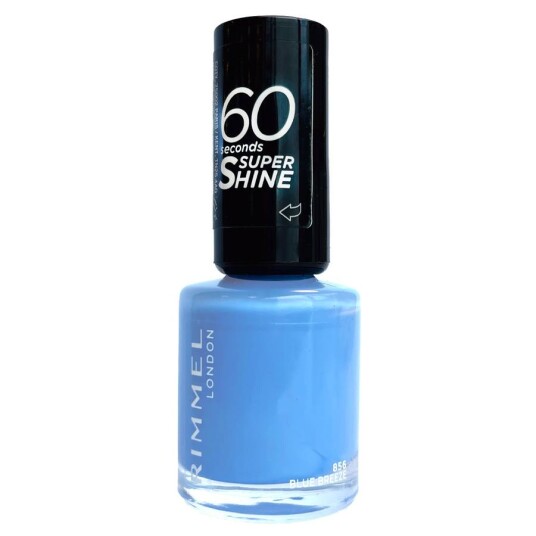 Rimmel London 60 Seconds Super Shine Nail Polish #856 Blue Breeze 8ml