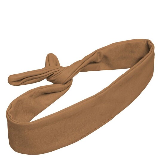 Corinne Leather Hairband Wire Camel Corinne Leather Hairband Wire Camel