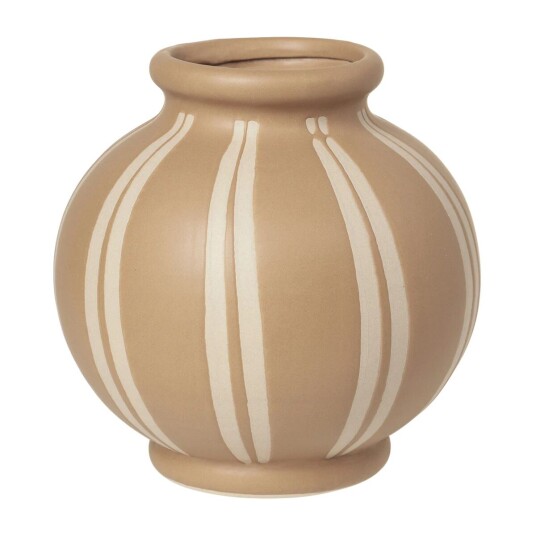 Broste Copenhagen Wilma vase 17,8 cm Meerkat-rainy day