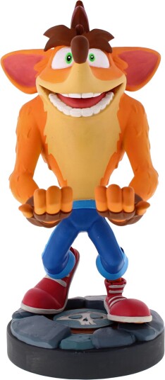 Cable Guys Crash Bandicoot Quantum Figur - Eksklusiv Kabelstativ til Spill Cable Guys Crash Bandicoot Quantum Figur - Eksklusiv Kabelstativ til Spill