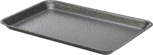 Galvanisert Stålbrett 31,5x21,5x2 Cm Hamret Sølv Genware
