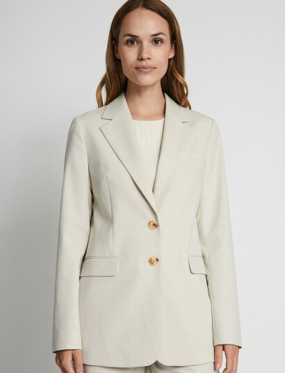 Bruun & Stengade Bs Estelle Regular Fit Blazer - Beige - 36 Bruun & Stengade Bs Estelle Regular Fit Blazer - Beige - 36