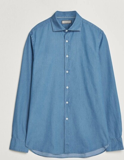 Canali Denim Shirt Stone Wash