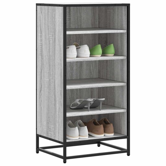 Skohylle grå sonoma 48x38x97,5 cm konstruert tre 8721102842665 Skohylle grå sonoma 48x38x97,5 cm konstruert tre 8721102842665