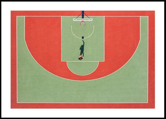 Shadow basketball Poster Plakat / 21x30cm Shadow basketball Poster Plakat / 21x30cm