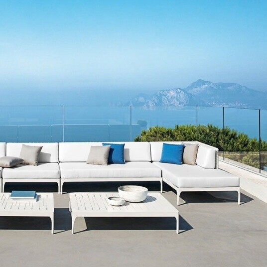 Ethimo Infinity XL Pute Til Sentral Modul Hvit Ethimo Infinity XL Pute Til Sentral Modul Hvit