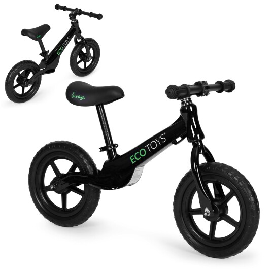 Løpesykkel for barn EVA hjul ECOTOYS Svart