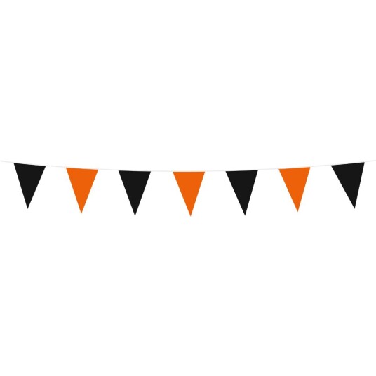 Vimpelrekke Svart Og Oransje 3m 