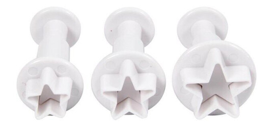 Creativ Company Cutters with Stamp Star 3pcs.