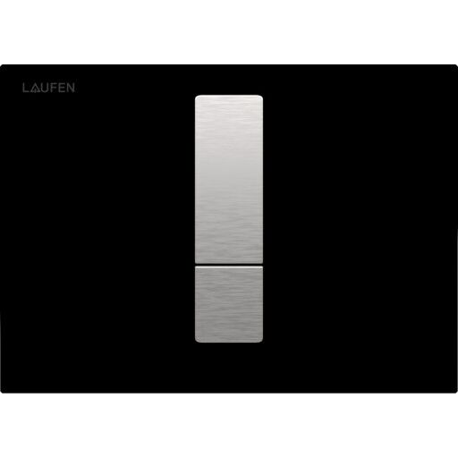 Laufen Lis betjeningsplate AW102, sort glass Laufen Lis betjeningsplate AW102, sort glass