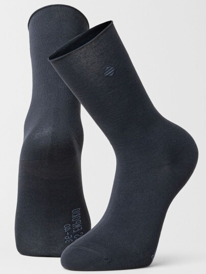 Panos Emporio Jenny Bamboo Socks, 2pk, Navy-One Size One Size