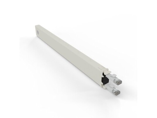 Patchbox Conex8stpwh Bakke Til Kabelstyring Cremefarvet Hvid Akrylnitrilbutadienstyren Polyoksymetylen (Pom) 8U 0,8 M -20 - 60 °C