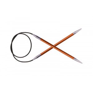 KnitPro Zing Rundpinde Messing 150cm 2,75mm / 59in US2 Carnelian