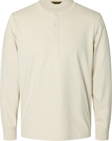 Selected Slmdomestic Ronan Ls Henley Cream M