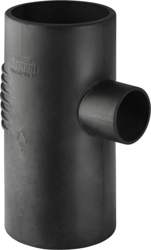 160 x 110 mm x 88,5° grenrør Silent db20 Geberit