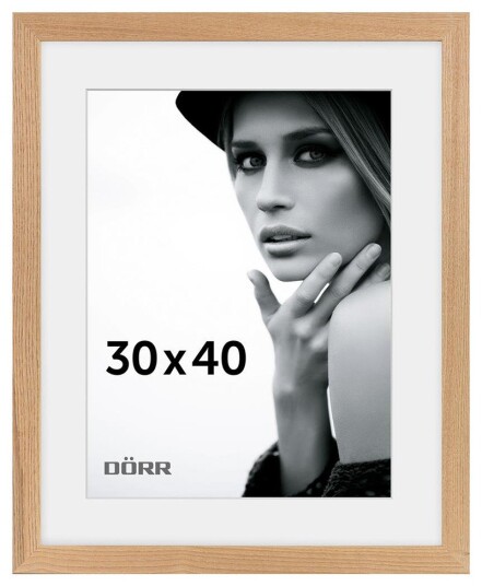 DÃRR Eik Billedramme i Egetræ Flat 30x40cm Lysebrun DÃRR Eik Billedramme i Egetræ Flat 30x40cm Lysebrun