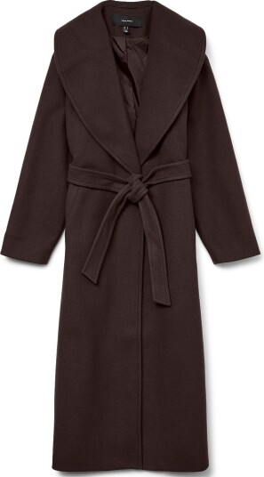 Vero Moda Vmanne Bergen Xtra Long Coat Ga CHOCOLATE TORTE XS Vero Moda Vmanne Bergen Xtra Long Coat Ga CHOCOLATE TORTE XS