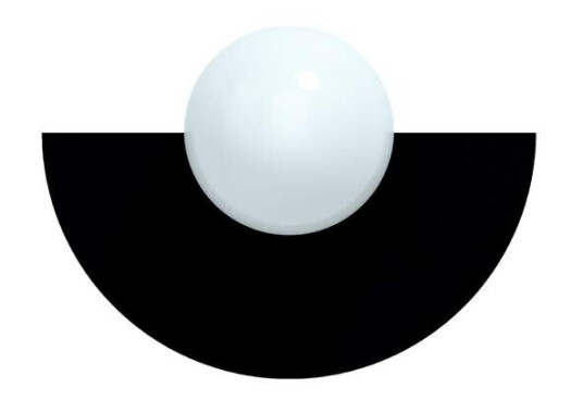 Swedish Ninja - Candy Big Circle 180 S Vegglampe Ninja Black Swedish Ninja