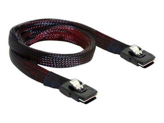 Delock 1m Mini SAS SFF-8087 Hankjønn til Hankjønn Kabel Delock 1m Mini SAS SFF-8087 Hankjønn til Hankjønn Kabel