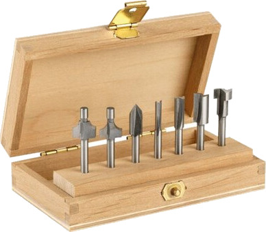Dremel 660 Multipurpose Router Bit Set med 7 Biter for Tre og Plast Dremel 660 Multipurpose Router Bit Set med 7 Biter for Tre og Plast