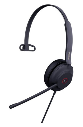 Yealink Uh37 Mono - Hodesett - On-Ear - Kablet - Usb - Lydisolerende - Svart - Optimert For Uc
