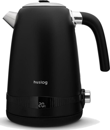 Mptech Huslog Retro Vannkoker Med Temperaturkontroll Sort 1,7L 2200W