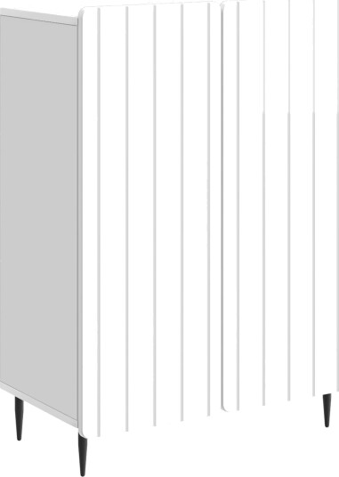  Serviesskap Høgglans hvit 66 x 34,5 x 92 cm Konstruert tre