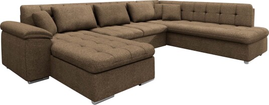 Dynir Sovesofa med sjeselong og sjeselong 5 seter Brun