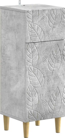 vidaXL Baderom Oppbevaringsskap DELFT Betonggrå 30 x 31 x 80 cm