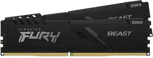 Kingston FURY Beast 32GB DDR4-3200 CL16 2x16GB DIMM 288-pin Svart KF432C16BBK2/32