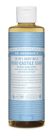 Dr. Bronner's Liquid Soap Baby Mild 240 ml Dr. Bronner's Liquid Soap Baby Mild 240 ml