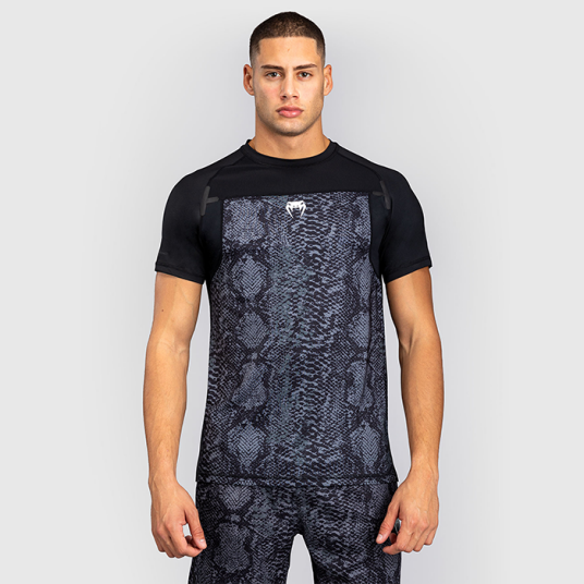 Venum Venum G Fit Scales Dry Tech T skjorte Svart Grå Black/Charcoal Grey XX large