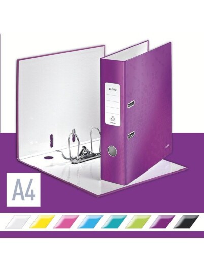 Leitz Brevordner 180 WOW Laminert kartong A4/80mm Leitz Brevordner 180 WOW Laminert kartong A4/80mm