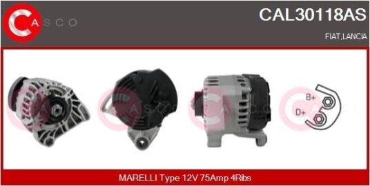 Dynamo CASCO CAL30118AS Dynamo CASCO CAL30118AS